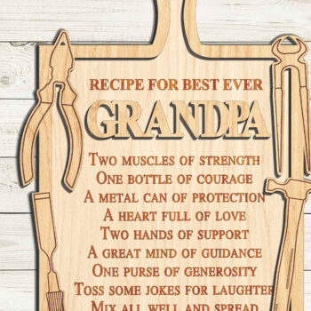 Intra απο ξύλο plywood  Χρώμα wenge 3mm-4mm πάχος - Διακόσμηση βάσης πινακίδας για την ημέρα του πατέρα Δίασταση 30x20 cm INTRAFABR-94849924 - Image 4