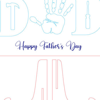 Intra απο ξύλο plywood  Χρώμα wenge 3mm-4mm πάχος - Εργαλεία για την Ημέρα Πατέρων Handprint Δίασταση 30x20 cm INTRAFABR-94408184 - Image 4