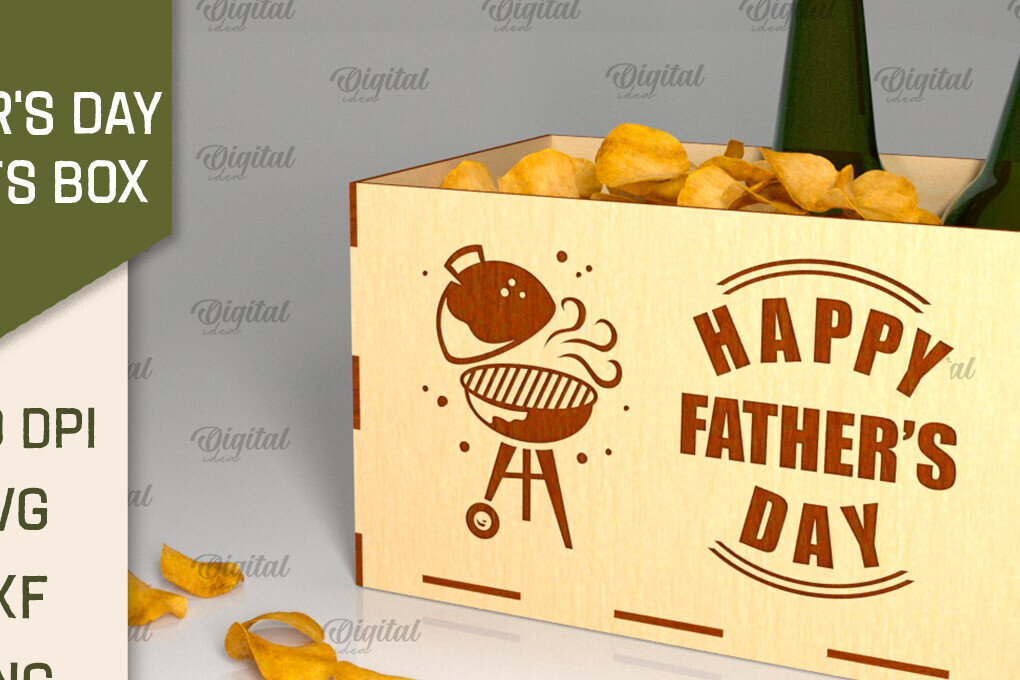 Intra απο ξύλο plywood  Χρώμα wenge 3mm-4mm πάχος - Κόψιμο με λέιζερ κουτί λιχουδιών για τη γιορτή του πατέρα Δίασταση 30x20 cm INTRAFABR-119058487