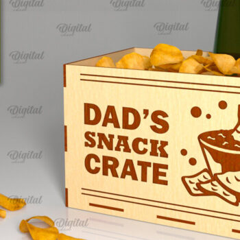 Intra απο ξύλο plywood Χρώμα wenge 3mm-4mm πάχος - Κόψιμο με λέιζερ κουτί λιχουδιών για τη γιορτή του πατέρα Δίασταση 30x20 cm INTRAFABR-93995234 - Image 1