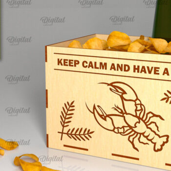 Intra απο ξύλο plywood Χρώμα wenge 3mm-4mm πάχος - Κόψιμο με λέιζερ κουτί λιχουδιών για τη γιορτή του πατέρα Δίασταση 30x20 cm INTRAFABR-113722425 - Image 1