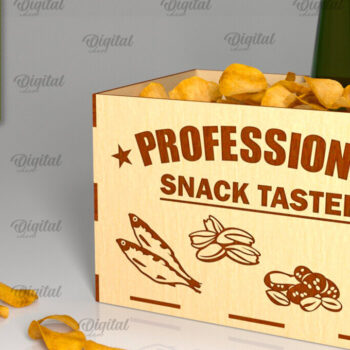 Intra απο ξύλο plywood  Χρώμα wenge 3mm-4mm πάχος - Πακέτο κοπής λέιζερ κουτιού λιχουδιών για τη γιορτή του πατέρα Δίασταση 30x20 cm INTRAFABR-34932626 - Image 8