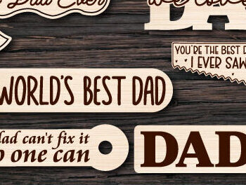 Intra απο ξύλο plywood  Χρώμα wenge 3mm-4mm πάχος - Ξύλινο μπρελόκ για τη γιορτή του πατέρα Δίασταση 4x4 cm INTRAFABR-28019543 - Image 1