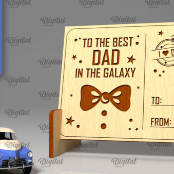 Intra απο ξύλο plywood  Χρώμα wenge 3mm-4mm πάχος - Πακέτο λέιζερ με ξύλινες καρτ ποστάλ για την ημέρα του πατέρα Δίασταση 30x20 cm INTRAFABR-28582717 - Image 5