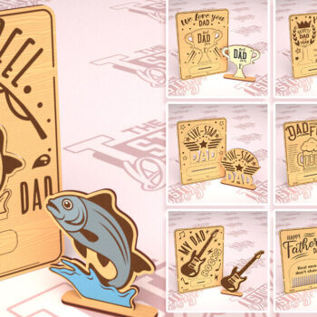 Intra απο ξύλο plywood Χρώμα wenge 3mm-4mm πάχος - Πακέτο σχεδίου ξύλινης κάρτας για την ημέρα του πατέρα Δίασταση 10x15 cm INTRAFABR-28582845 - Image 1