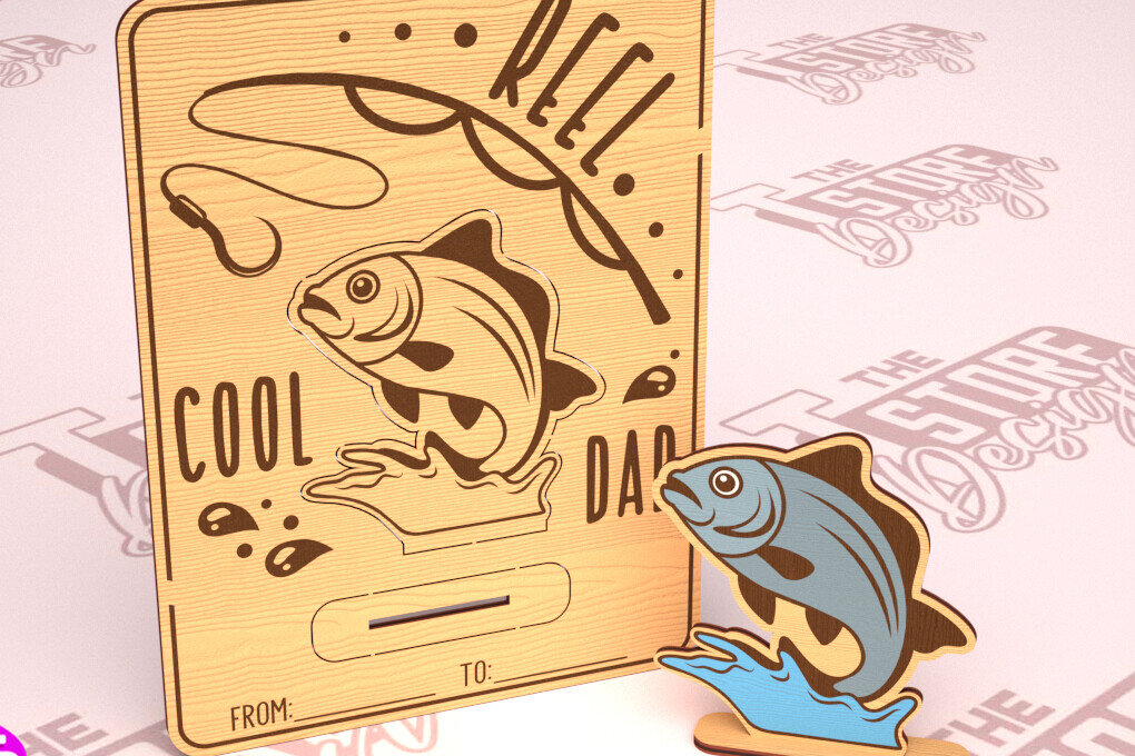 Intra απο ξύλο plywood  Χρώμα wenge 3mm-4mm πάχος - Ξύλινη κάρτα για τη γιορτή του πατέρα | Ευχετήρια κάρτα Δίασταση 10x15 cm INTRAFABR-28583007