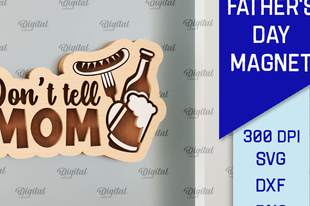 Intra απο ξύλο plywood  Χρώμα wenge 3mm-4mm πάχος - Ξύλινη κοπή με μαγνήτη με λέιζερ για τη γιορτή του πατέρα Δίασταση 30x20 cm INTRAFABR-28656783