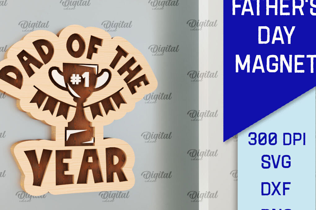 Intra απο ξύλο plywood  Χρώμα wenge 3mm-4mm πάχος - Ξύλινη κοπή με μαγνήτη με λέιζερ για τη γιορτή του πατέρα Δίασταση 30x20 cm INTRAFABR-28658908