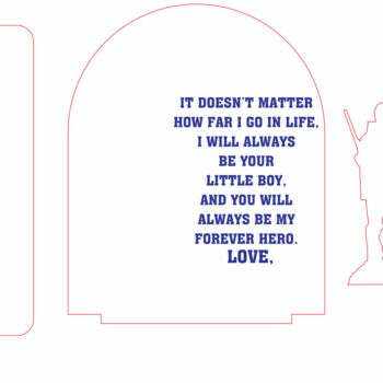 Intra απο ξύλο plywood  Χρώμα wenge 3mm-4mm πάχος - Ξύλινη επιγραφή για την Ημέρα του Πατέρα Δίασταση 20x20 cm INTRAFABR-28852409 - Image 4