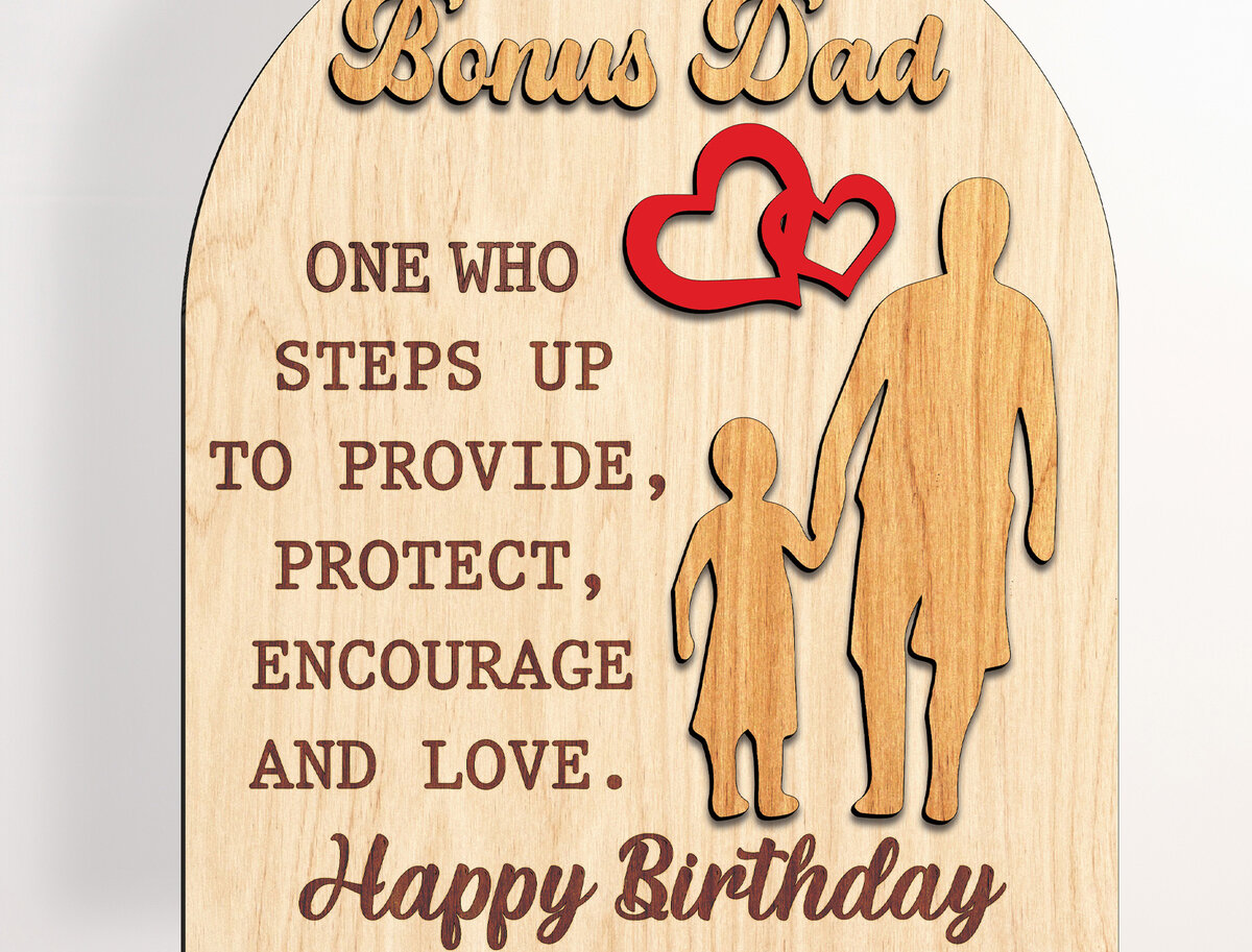 Intra απο ξύλο plywood  Χρώμα wenge 3mm-4mm πάχος - Ξύλινη επιγραφή για την Ημέρα του Πατέρα Δίασταση 20x20 cm INTRAFABR-28852499