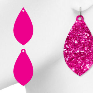 Intra απο ξύλο plywood  Χρώμα wenge 3mm-4mm πάχος - Σκουλαρίκι από συνθετικό δέρμα Δίασταση 3x3 cm INTRAFABR-121073109