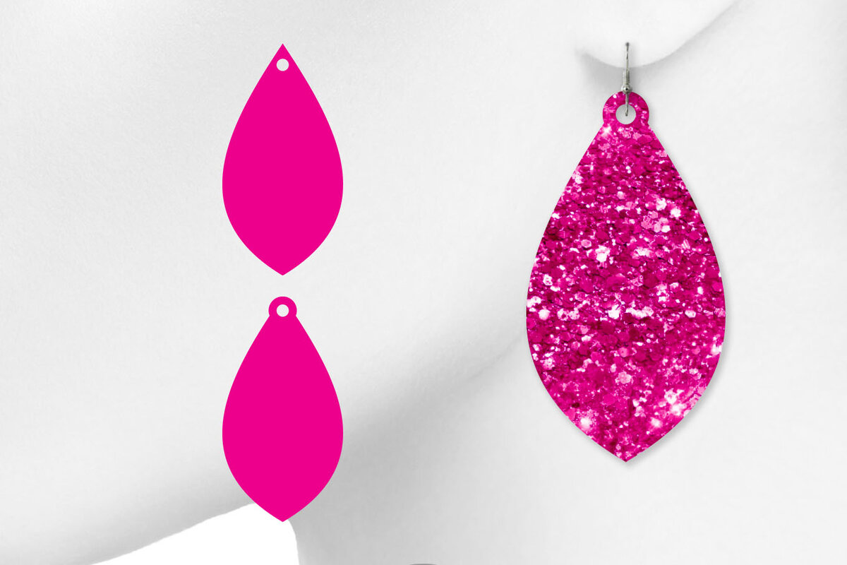 Intra απο ξύλο plywood  Χρώμα wenge 3mm-4mm πάχος - Σκουλαρίκι από συνθετικό δέρμα Δίασταση 3x3 cm INTRAFABR-121073109