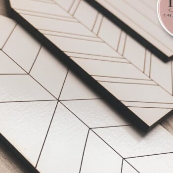 Intra απο ξύλο plywood  Χρώμα wenge 3mm-4mm πάχος - Πρότυπο ετικέτας κάλτσας Faux Shiplap Farmhouse Δίασταση 30x20 cm INTRAFABR-124492990 - Image 2