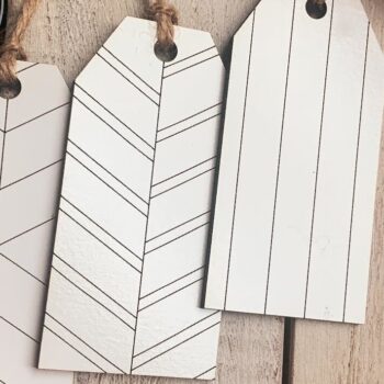 Intra απο ξύλο plywood  Χρώμα wenge 3mm-4mm πάχος - Πρότυπο ετικέτας κάλτσας Faux Shiplap Farmhouse Δίασταση 30x20 cm INTRAFABR-124492990 - Image 4