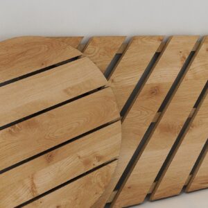 Intra απο ξύλο plywood  Χρώμα wenge 3mm-4mm πάχος - Faux Shiplap Στρογγυλά και Τετράγωνα Αρχεία Δίασταση 30x20 cm INTRAFABR-123812928