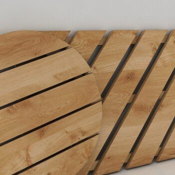 Intra απο ξύλο plywood  Χρώμα wenge 3mm-4mm πάχος - Faux Shiplap Στρογγυλά και Τετράγωνα Αρχεία Δίασταση 30x20 cm INTRAFABR-123812928 - Image 1