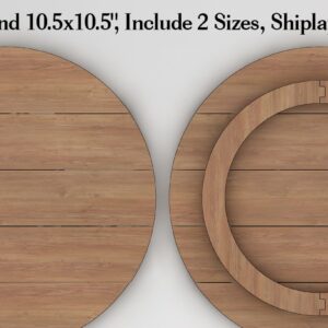 Intra απο ξύλο plywood  Χρώμα wenge 3mm-4mm πάχος - Faux Shiplap Round 18 ιντσών και 10 ιντσών Δίασταση 30x20 cm INTRAFABR-121073218