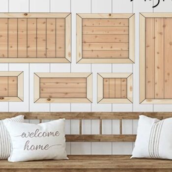 Intra απο ξύλο plywood  Χρώμα wenge 3mm-4mm πάχος - Faux Shiplap Sign Backers Δίασταση 30x20 cm INTRAFABR-122536027 - Image 4