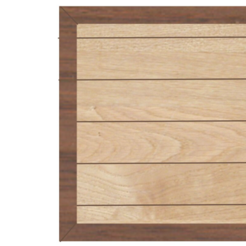 Intra απο ξύλο plywood Χρώμα wenge 3mm-4mm πάχος - Τετράγωνη πινακίδα και πλαίσιο Faux Shiplap Δίασταση 20x25 cm INTRAFABR-122536311 - Image 1