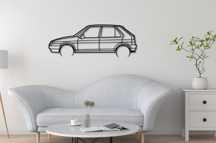 Intra απο ξύλο plywood  Χρώμα wenge 3mm-4mm πάχος - Favorit Car Silhouette Dxf Δίασταση 20x20 cm INTRAFABR-121577035