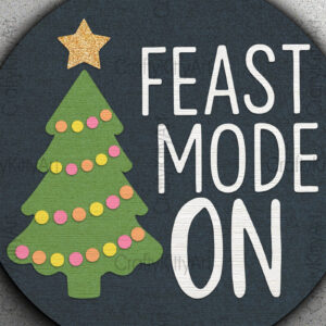 Intra απο ξύλο plywood  Χρώμα wenge 3mm-4mm πάχος - Λειτουργία γιορτής στην πινακίδα της πόρτας του χριστουγεννιάτικου δέντρου Δίασταση 30x20 cm INTRAFABR-120635744