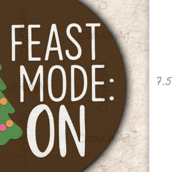 Intra απο ξύλο plywood Χρώμα wenge 3mm-4mm πάχος - Λειτουργία γιορτής στην πινακίδα της πόρτας του χριστουγεννιάτικου δέντρου Δίασταση 30x20 cm INTRAFABR-120635744 - Image 2