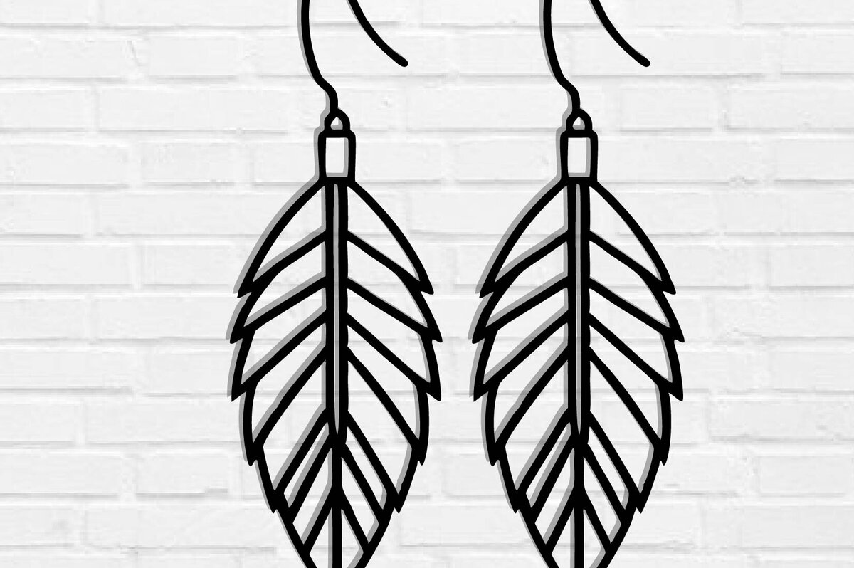 Intra απο ξύλο plywood  Χρώμα wenge 3mm-4mm πάχος - Σκουλαρίκι με φτερά Δίασταση 3x3 cm INTRAFABR-78249938