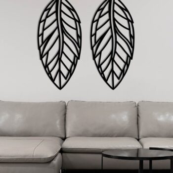 Intra απο ξύλο plywood Χρώμα wenge 3mm-4mm πάχος - Σκουλαρίκι με φτερά Δίασταση 3x3 cm INTRAFABR-109113151 - Image 3