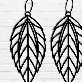 Intra απο ξύλο plywood Χρώμα wenge 3mm-4mm πάχος - Φτερό Σκουλαρίκι , Φτερό Δίασταση 3x3 cm INTRAFABR-71723907 - Image 1