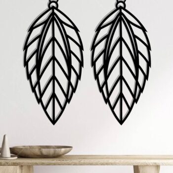 Intra απο ξύλο plywood Χρώμα wenge 3mm-4mm πάχος - Φτερό Σκουλαρίκι , Φτερό Δίασταση 3x3 cm INTRAFABR-71723907 - Image 2