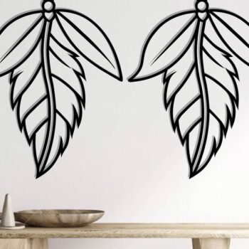 Intra απο ξύλο plywood Χρώμα wenge 3mm-4mm πάχος - Φτερό Σκουλαρίκι , Φτερό Δίασταση 3x3 cm INTRAFABR-76680153 - Image 2