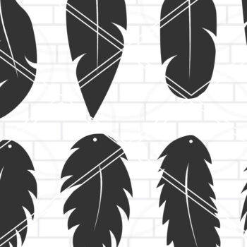 Intra απο ξύλο plywood Χρώμα wenge 3mm-4mm πάχος - Σκουλαρίκια με πούπουλα , σκουλαρίκι κομμένα με λέιζερ Δίασταση 3x3 cm INTRAFABR-76681487 - Image 1