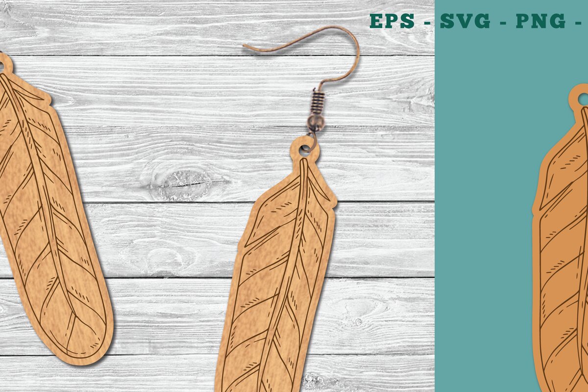 Intra απο ξύλο plywood  Χρώμα wenge 3mm-4mm πάχος - Σκουλαρίκια κοπής με φτερά λέιζερ 4 Δίασταση 3x3 cm INTRAFABR-75454455