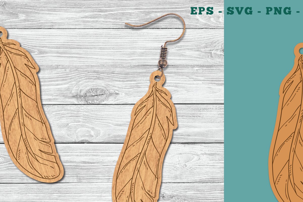 Intra απο ξύλο plywood  Χρώμα wenge 3mm-4mm πάχος - Σκουλαρίκια κοπής με φτερά λέιζερ 8 Δίασταση 3x3 cm INTRAFABR-75397616