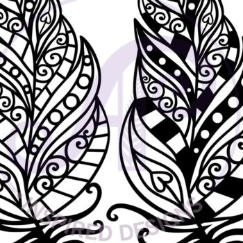 Intra απο ξύλο plywood  Χρώμα wenge 3mm-4mm πάχος - κοπής Art Design με φτερά τοίχου Δίασταση 40x50 cm INTRAFABR-76263780 - Image 3