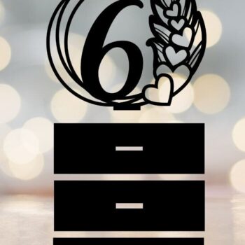 Intra απο ξύλο plywood  Χρώμα wenge 3mm-4mm πάχος - Αριθμοί τραπεζιού γάμου με πούπουλα Δίασταση 10x8 cm INTRAFABR-76263948 - Image 8