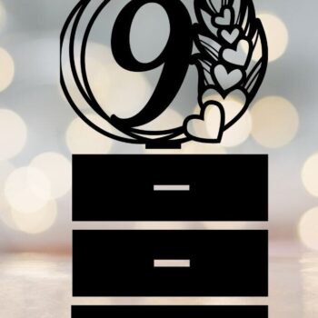 Intra απο ξύλο plywood  Χρώμα wenge 3mm-4mm πάχος - Αριθμοί τραπεζιού γάμου με πούπουλα Δίασταση 10x8 cm INTRAFABR-76263948 - Image 11