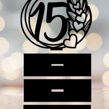 Intra απο ξύλο plywood  Χρώμα wenge 3mm-4mm πάχος - Αριθμοί τραπεζιού γάμου με πούπουλα Δίασταση 10x8 cm INTRAFABR-76263948 - Image 17