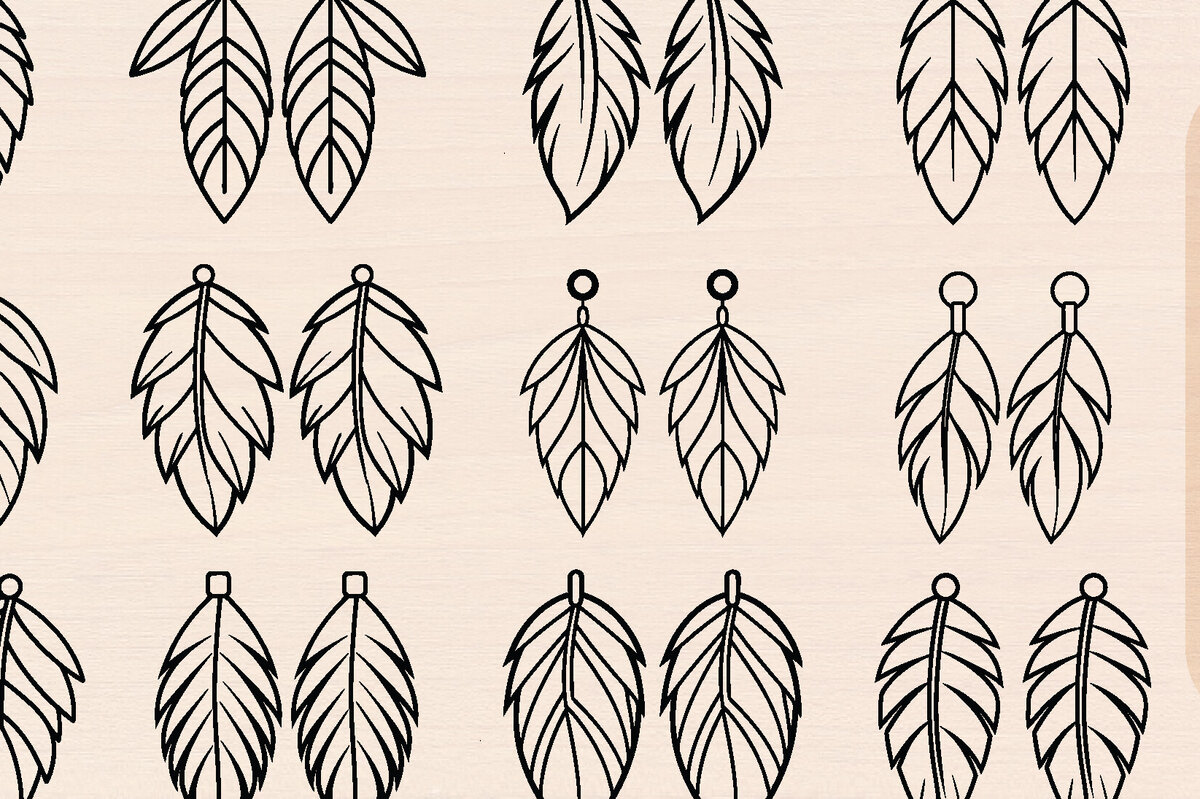 Intra απο ξύλο plywood  Χρώμα wenge 3mm-4mm πάχος - Πουπουλένια Ξύλινα Σκουλαρίκια Πακέτο κοπής με λέιζερ Δίασταση 3x3 cm INTRAFABR-76418925