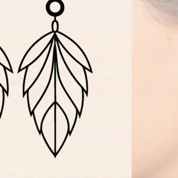 Intra απο ξύλο plywood  Χρώμα wenge 3mm-4mm πάχος - Ξύλινα σκουλαρίκια με πούπουλα με λέιζερ Δίασταση 3x3 cm INTRAFABR-76419397 - Image 1