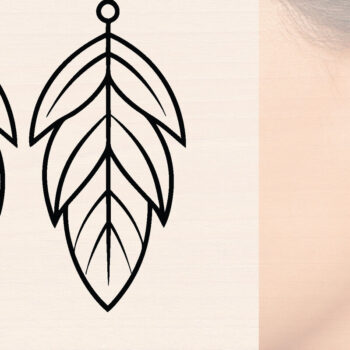 Intra απο ξύλο plywood  Χρώμα wenge 3mm-4mm πάχος - Ξύλινα σκουλαρίκια με πούπουλα με λέιζερ Δίασταση 3x3 cm INTRAFABR-116959330 - Image 1