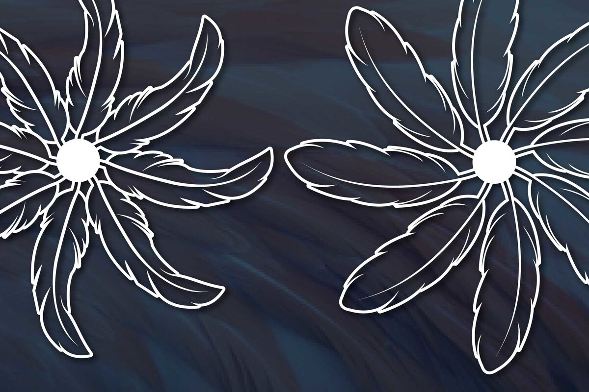 Intra απο ξύλο plywood  Χρώμα wenge 3mm-4mm πάχος - Φτερά Στεφάνι Πακέτο κοπής με λέιζερ Δίασταση 20x20 cm INTRAFABR-116959409