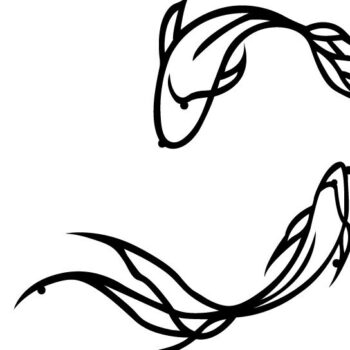 Intra απο ξύλο plywood Χρώμα wenge 3mm-4mm πάχος - Feng Shui Koi Fish Metal Wall Art DXF Δίασταση 40x50 cm INTRAFABR-116957786 - Image 1