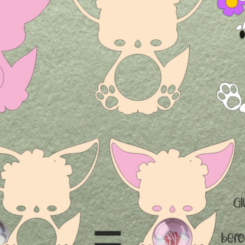 Intra απο ξύλο plywood  Χρώμα wenge 3mm-4mm πάχος - Fennec Fox | Πρότυπο θόλου καραμέλας Δίασταση 30x20 cm INTRAFABR-124988956 - Image 1