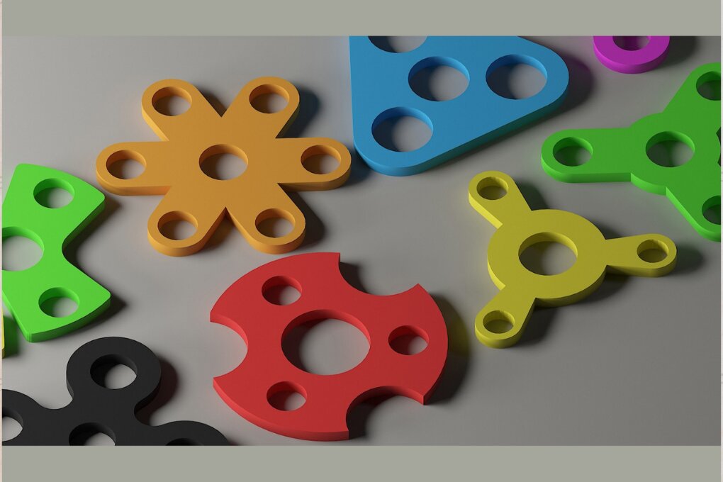 Intra απο ξύλο plywood  Χρώμα wenge 3mm-4mm πάχος - Fidget Spinner 277 Δίασταση 20x20 cm INTRAFABR-69542557