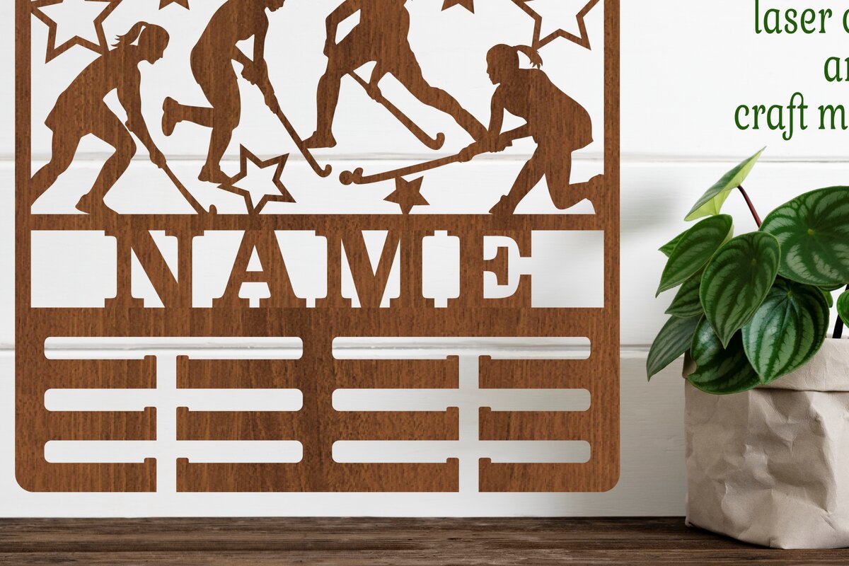 Intra απο ξύλο plywood  Χρώμα wenge 3mm-4mm πάχος - , κάτοχος μεταλλίου χόκεϊ επί χόρτου Δίασταση 30x20 cm INTRAFABR-69544807