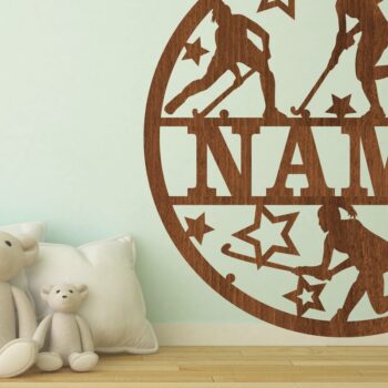 Intra απο ξύλο plywood Χρώμα wenge 3mm-4mm πάχος - Πινακίδα ονόματος χόκεϊ επί χόρτου Cut F Θηλυκό Δίασταση 30x20 cm INTRAFABR-69558900 - Image 1