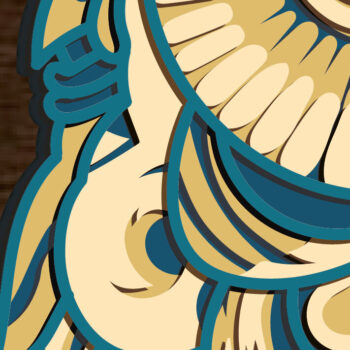 Intra απο ξύλο plywood  Χρώμα wenge 3mm-4mm πάχος - Fighter Pilot Multilayer /Ukrainian Pilo Δίασταση 30x20 cm INTRAFABR-65275388 - Image 3