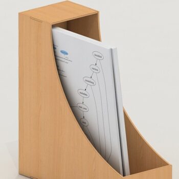 Intra απο ξύλο plywood  Χρώμα wenge 3mm-4mm πάχος - File Holder Magazine Storage Organizer Δίασταση 30x20 cm INTRAFABR-65275395 - Image 2