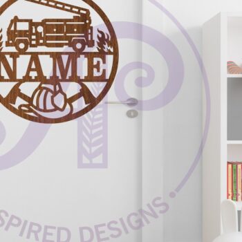 Intra απο ξύλο plywood Χρώμα wenge 3mm-4mm πάχος - Πινακίδα ονόματος πυροσβέστη Δίασταση 30x20 cm INTRAFABR-67871470 - Image 4